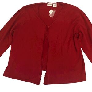 Fashion Bug Plus Size Red Cardigan Sweater
22/24 Costal Grandmother